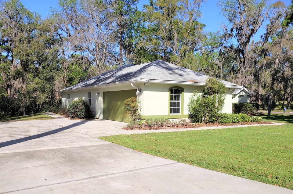 over sized two-car garage