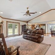 open concept living, dining & kitchen
