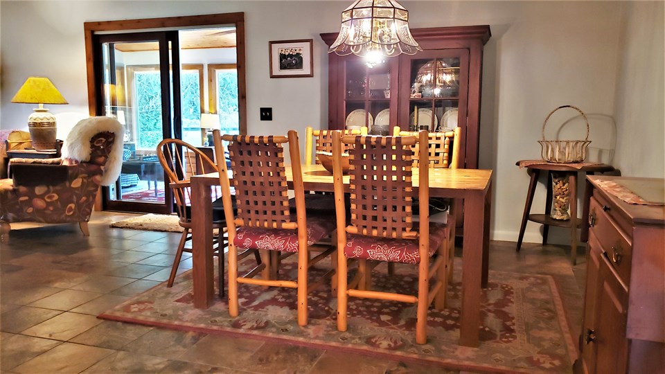 dining room open to the family room